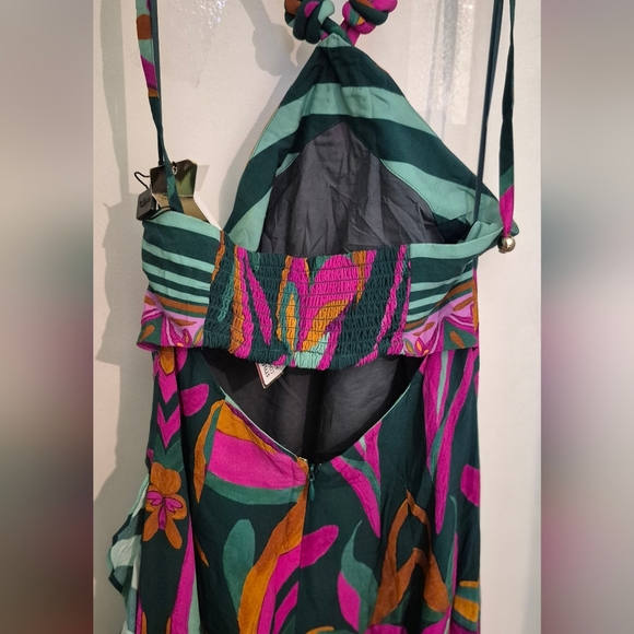 PatBO Aljezur Vibrant High Low Halter Dress Sz.0 NWT - Picture 13 of 17